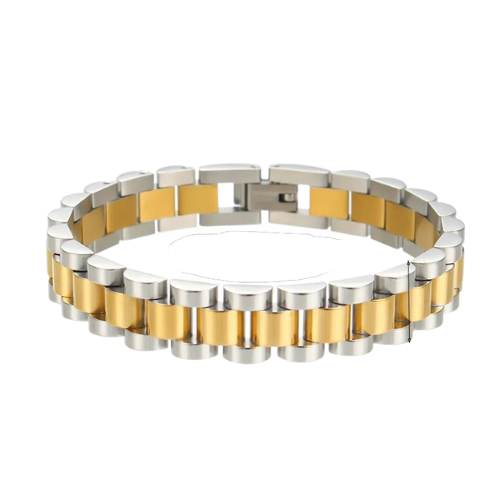 BRACCIALE IN ORO E ARGENTO NIKKI
