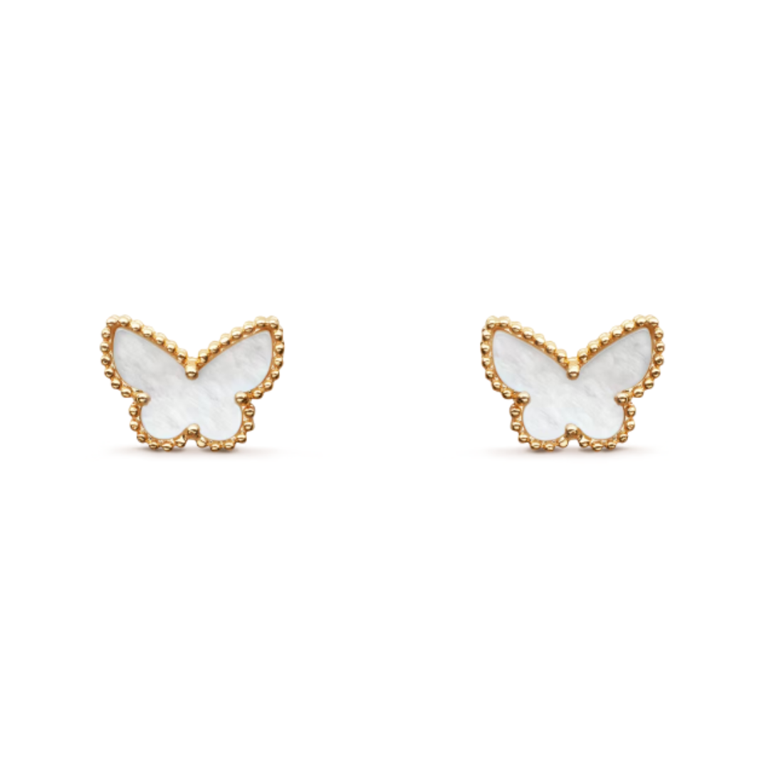 AMBER FALENA ORECCHINI | BIANCO ORO