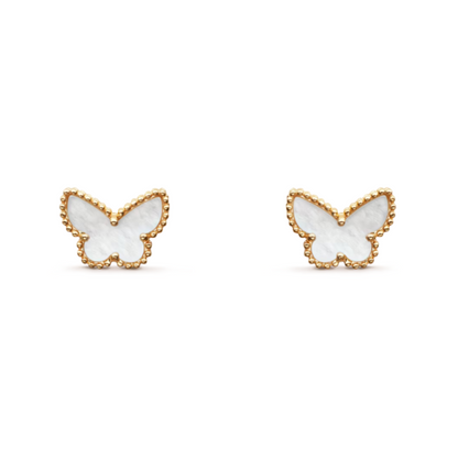 AMBER FALENA ORECCHINI | BIANCO ORO