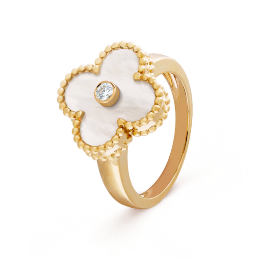 AMBER ANELLO | ORO BIANCO