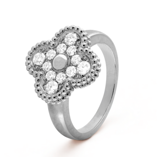 AMBER ANELLO DELUXE | DIAMANTE ARGENTO