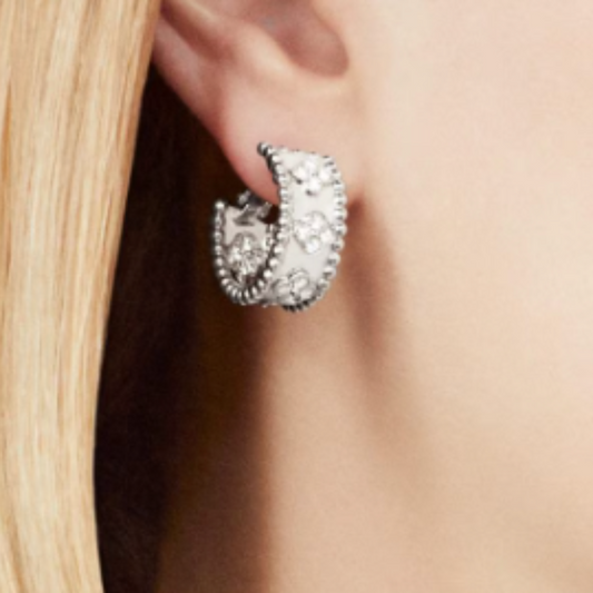 ABBY ORECCHINI | DIAMANTE ARGENTO