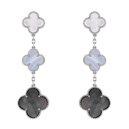 COKI DREIER ORECCHINI | BIANCO, BLU, GRIGIO, ARGENTO