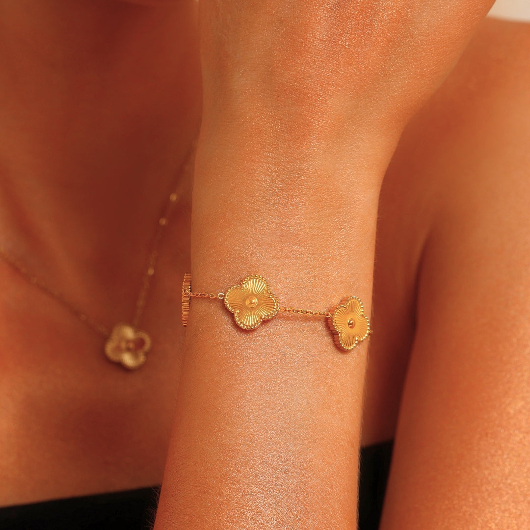 TRIFOGLIO BRACCIALETTO DELUXE | ORO