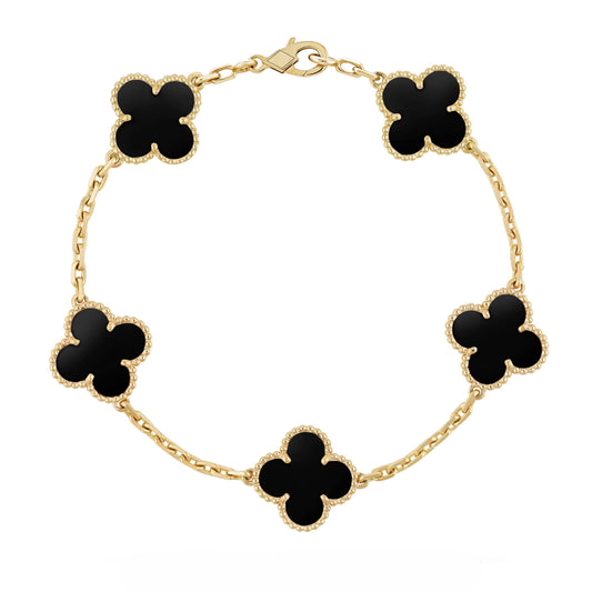 TRIFOGLIO BRACCIALETTO | ORO NERO