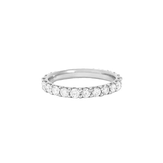 AMBER FELINE ANELLO |  DIAMANTE ARGENTO