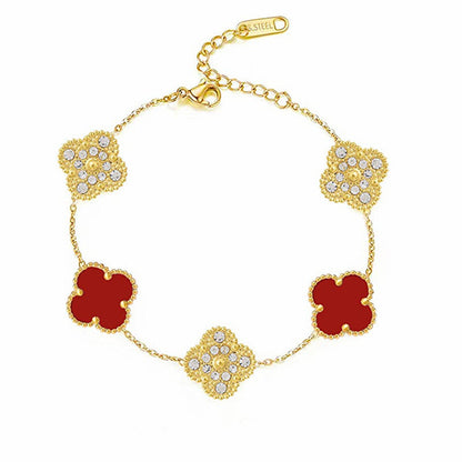 TRIFOGLIO BRACCIALETTO DELUXE | ROSSO