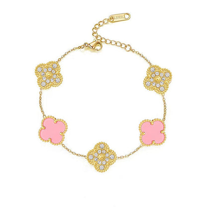 TRIFOGLIO BRACCIALETTO DELUXE | ORO ROSA