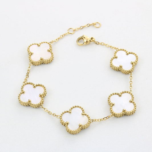 TRIFOGLIO BRACCIALETTO | ORO BIANCO