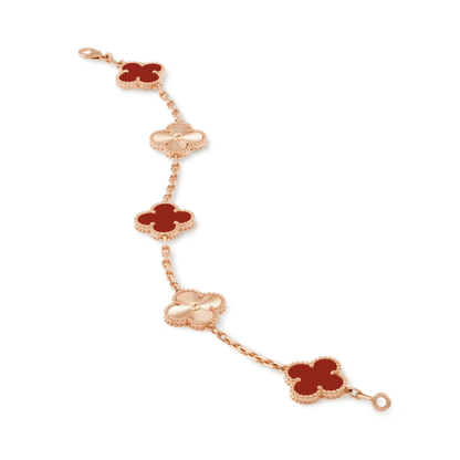 TRIFOGLIO BRACCIALETTO | ROSA ORO ROSSO